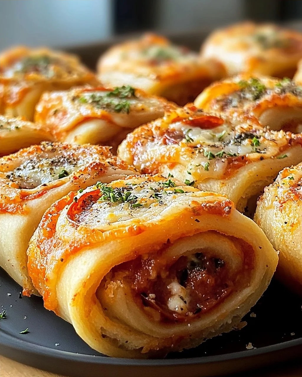 Unwiderstehliche High Protein Rind-Peperoni Pizzarollen