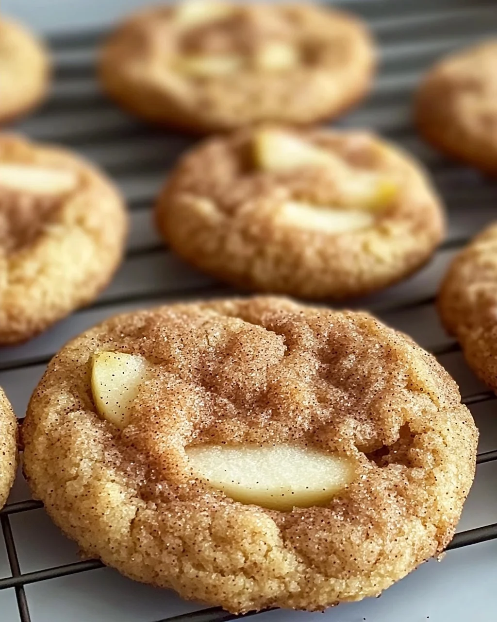 Würzige Apfel-Zimt Snickerdoodle Kekse