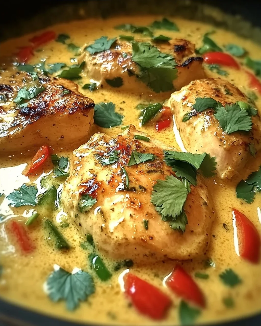 Zartes Hähnchen in Kokos-Limetten-Sauce
