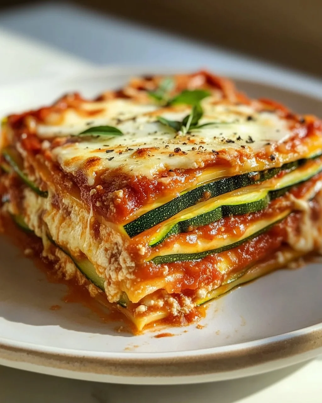 Zucchini Lasagne: Leicht & Lecker mit Tomate & Mozzarella